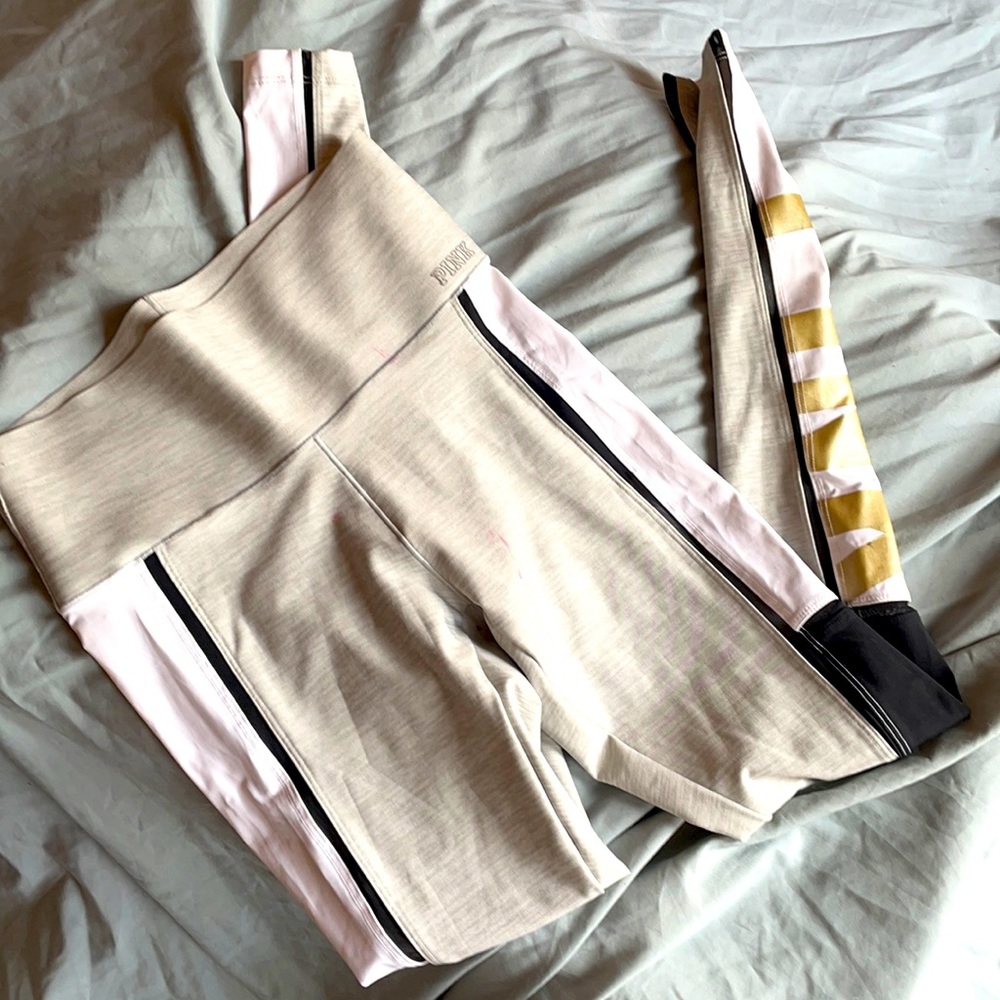 PINK VS XS H/WST BONDED MESH HTF* ULTIMATE LEGGING
